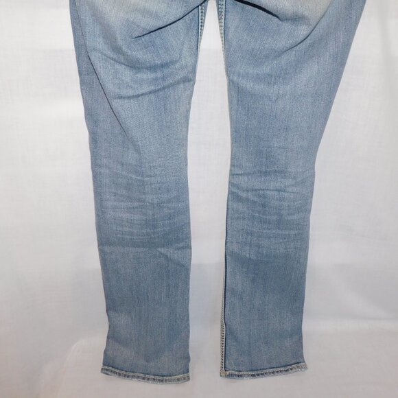 Silver Jeans Light Suki Mid Rise Baby Boot Distressed Womens 30 x 33 Blue Jeans - Picture 12 of 13